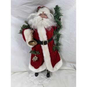 Mark‎ Roberts Collectible Santa Claus Figurine Garland Horn 19 Inch